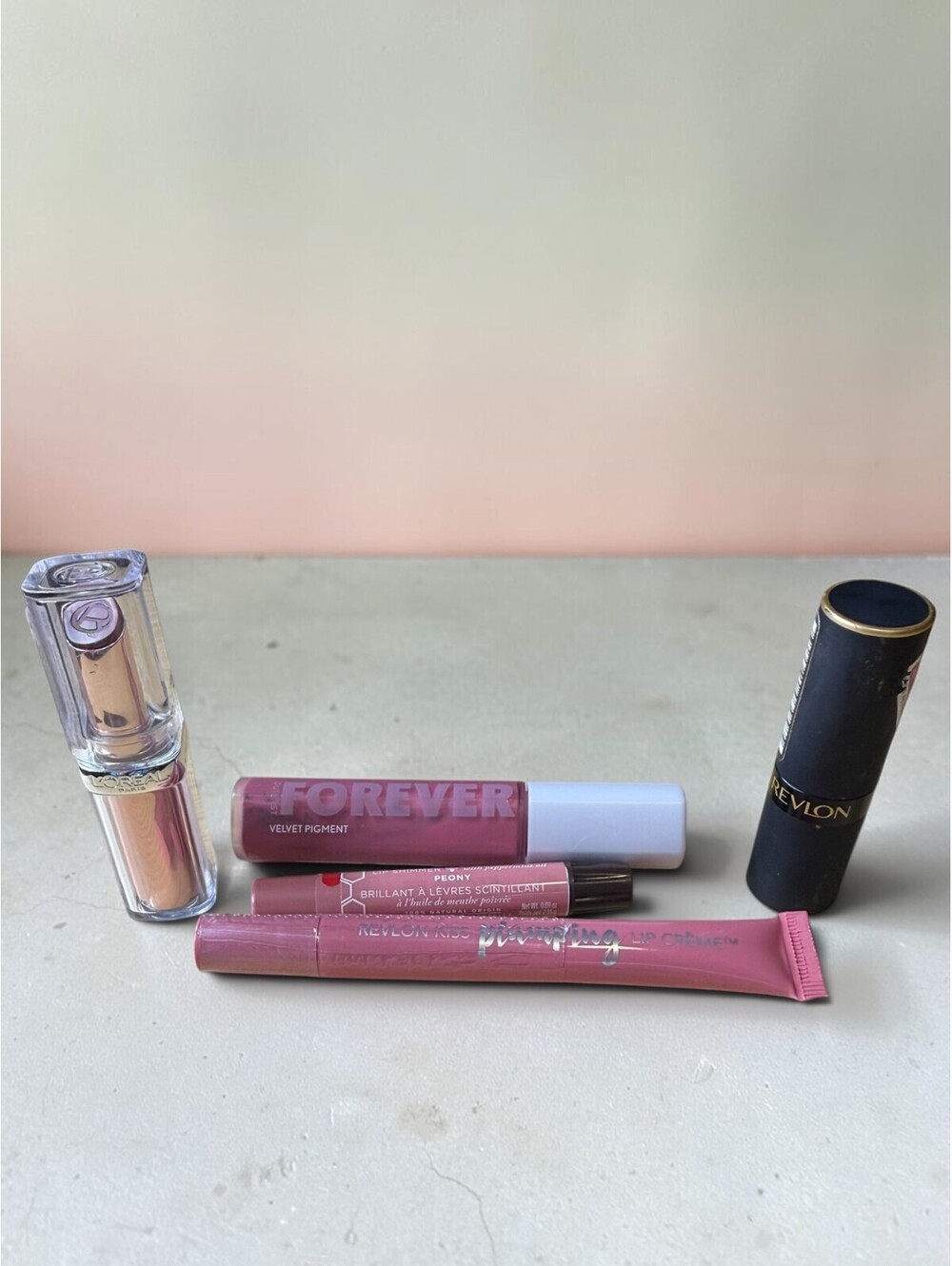 Revlon L’Oreal Burt’s Bees CoverGirl Pink Lip Makeup 5pc